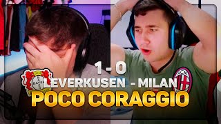 REACTION LEVERKUSENMILAN 10  CHE PECCATO [upl. by Caddric]