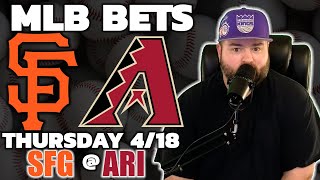 Diamondbacks vs Giants  MLB Bets with Kyle Kirms Thursday April 18th [upl. by Uis]