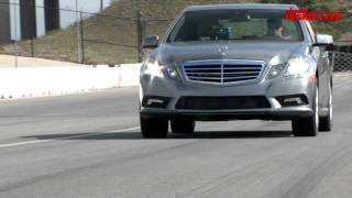 2011 MercedesBenz E350 Bluetec  Track Test [upl. by Deehan967]