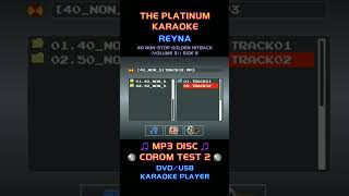 The Platinum Karaoke Reyna 1 amp 2 MP3 Disc on CDrom Test 1 💿 [upl. by Rimma]