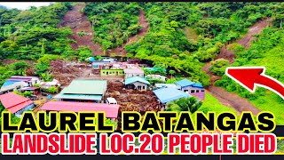 LANDSLIDE LOCATION WHERE 20 PEOPLE DIED BECAUSE OF TYPHONE KRISTINE AT LAUREL BATANGAS 😭🇵🇭🇵🇭🙏🙏🙏 [upl. by Arayk]