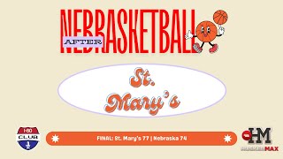 Nebraska Loses First Game Of The Season To St Marys 7774  After Nebrasketball [upl. by Borg982]