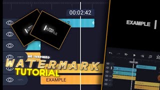 Ae Inspired Watermark Tutorial On Alight Motion [upl. by Sylado]