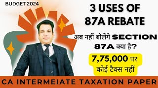 SECTION 87A REBATE I 775000 पर कोई टैक्स नहीं I SECTION 87A INCOME TAX I SECTION 87A OLD TAX REGIME [upl. by Ellenhoj280]