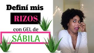 Definición de rizos con GEL de SÁBILA Aloe Vera PERLA VÁSQUEZ [upl. by Etsirk]