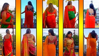 Back Pose Saree Video। Pose In Saree  Saree Fashion  Saree Lover  Indian Beauty saree [upl. by Eylrahc]