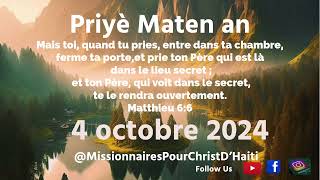 Priyè maten an avèk Past Marise JoasMPCDHT  HouseofPrayer [upl. by Notgnilliw]