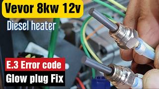 Vevor 8kw 12v Diesel Heater Fix E03 Error StepbyStep Guide [upl. by Boaten]