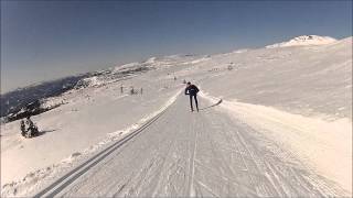 GoPro Hero HD cross country skiing at Norefjell Norway [upl. by Critchfield]