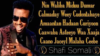 AWALE AADAN  HEESTI OGOW CAMAL SAMAANTA HABLAHA DHEERTAHY  OFFICIAL LYRICS SHAFI SOMALI [upl. by Winnick]