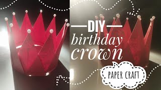 Birthday crown 👑 DIY paper work 😍👍 [upl. by Tyson]