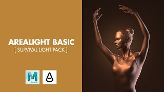 Autodesk Maya  Arnold  Setting Up Studio Lighting Using Survival Light Pack [upl. by Lipman]