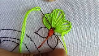 Flower 🌺 Embroidery Videos For Beginners [upl. by Ettenajna]