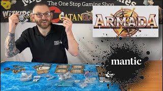 Mantic Games Armada  a closer look at the Basilean and Dwarf fleet acrylic bases amp templates [upl. by Etnuhs]