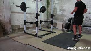 StrongLifts 5x5 Workout A SquatBench PressBarbell Row full body in 30min [upl. by Kravits]