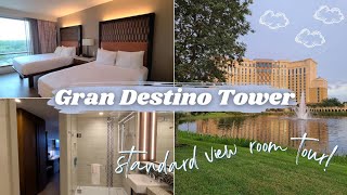 Gran Destino Tower at Disneys Coronado Springs Resort  ROOM TOUR  Tower  Standard View Room [upl. by Yong710]