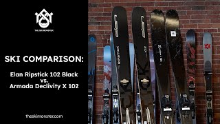 Ski Comparison Elan Ripstick 102 Black vs Armada Declivity X 102 [upl. by Papagena]