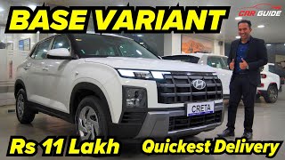 2024 Hyundai Creta BASE Variant  Value for Money Model  Kia Seltos se Better  Creta Delivery 🔥 [upl. by Bicknell458]