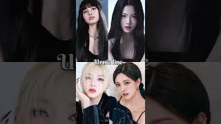 Unnie 🖤 vs maknae line 🤍 just for fun 😉kpop idols [upl. by Assyral]