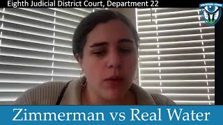 Zimmerman vs Real Water November 27 2024 [upl. by Iharas]