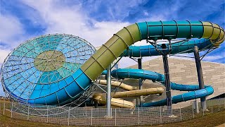 Waterslides at Lalandia in Søndervig Denmark [upl. by Silecara]