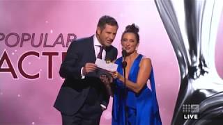 MOST POPULAR ACTRESS  2018 TV Week Logie Awards [upl. by Nagam]