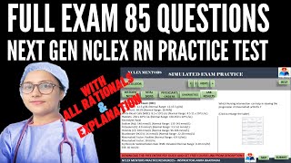 Nclex RN Practice Test  NCLEX RN FULL PRACTICE EXAM 85 QUESTIONS  PART I [upl. by Annayar]