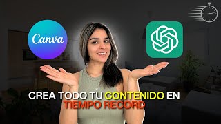 Canva y ChatGPT Crean todo tu CONTENIDO en Tiempo Récord [upl. by Asiilanna289]