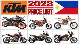 KTM MOTORCYCLE PRICE LIST IN PHILIPPINES 2023 [upl. by Nicol886]