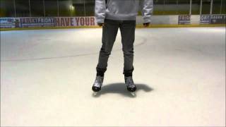 How To Hockey Turn  Learn Tight Turns On The Ice Power Turn [upl. by Eidnas]