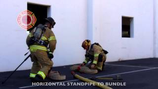 HOSE DEPLOYMENT  HORIZONTAL STANDPIPE TO BUNDLE [upl. by Vogeley]