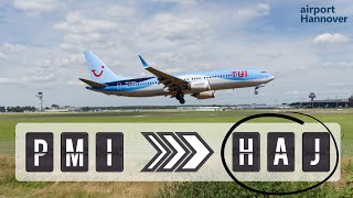 TUIfly landing at Hannover airport HAJ  Boeing 737MAX8 [upl. by Hendrick]