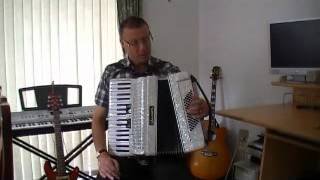 Beginners Accordion Lesson 3 pt 2 Schools Out on Bass [upl. by Silrak]