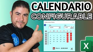 📆 CALENDARIO CONFIGURABLE para Excel Date Picker VBA [upl. by Cristoforo877]