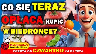 𝐁𝐈𝐄𝐃𝐑𝐎𝐍𝐊𝐀 🐞  Oferta Promocyjna od Czwartku 04012024  Jakie produkty kupisz tanio w Biedronce [upl. by Nauhs]