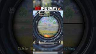 BEST M416 SPRAYS 🚀  shorts viral gaming bgmi [upl. by Cletis]