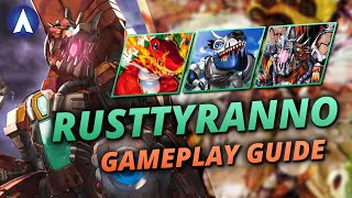 CRUSH THE META RustTyrannomon ACE Deck Gameplay Guide  Digimon Card Game BT14 Format [upl. by Paulie]