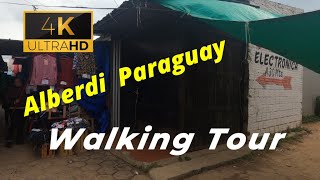 🇵🇾【4K 60fps】WALK  ALBERTI  walking Tour  Paraguay [upl. by Rozelle]