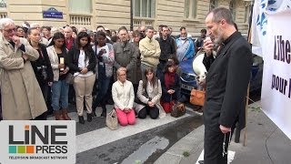 Rassemblement catholique contre la peine de mort de Meriam lapostate  Paris  France 26 mai 2014 [upl. by Matejka]