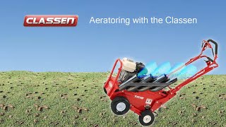 Aerating your yard with the Classen Aerator [upl. by Lawtun]