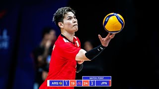 Yuji Nishida DESTROYED Argentina in Volleyball Nations League 2024 [upl. by Nimsaj]