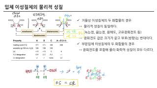 기초이론 입체이성질체의 물리적 성질 [upl. by Zack]