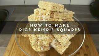 How to Make Rice Krispie Squares [upl. by Ryhpez738]