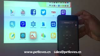 Pmovie Interactive Projector  Smart Phone APP Remote Control [upl. by Attenod]