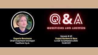 QampA  EP65  Crypto Markets amp More [upl. by Arerrac]