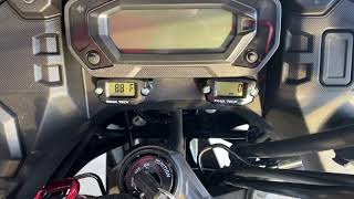 2022 KLR 650 Trail Tech Tachometer  Hour meter demo [upl. by Odnomar390]