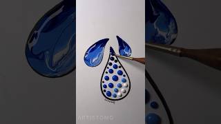 Water Drops with Acrylic 💦 creative [upl. by Ime]