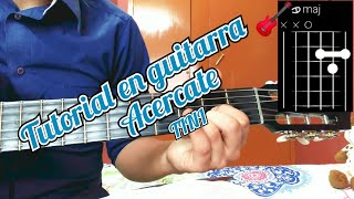 Acercate TINI tutorial en guitarra 🎸 [upl. by Zwiebel]