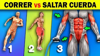 CORRER ó SALTAR la CUERDA que es mejor 🔥 para cardio y para bajar de peso ✅ [upl. by Mosra337]