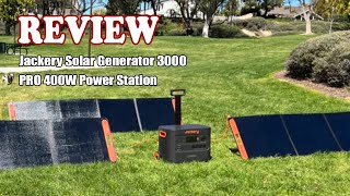 Review Jackery Solar Generator 3000 PRO 400W Power Station 2024  Is It Worth It [upl. by Noscire]